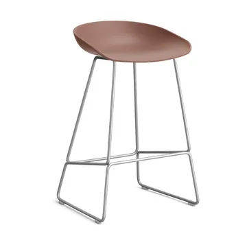 About a Stool 38 Low barstol 2.0 - Soft brick-rustfrit stålsstativ - HAY