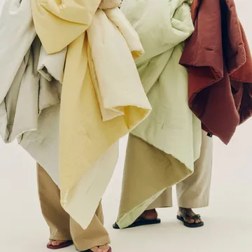 Air Quilt plaid - Soft yellow, 140x200 cm - HAY