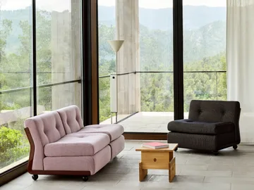 Amanta sofamodul - Anthracite-turf blue red mélange, 1-sæde/lænestol - HAY