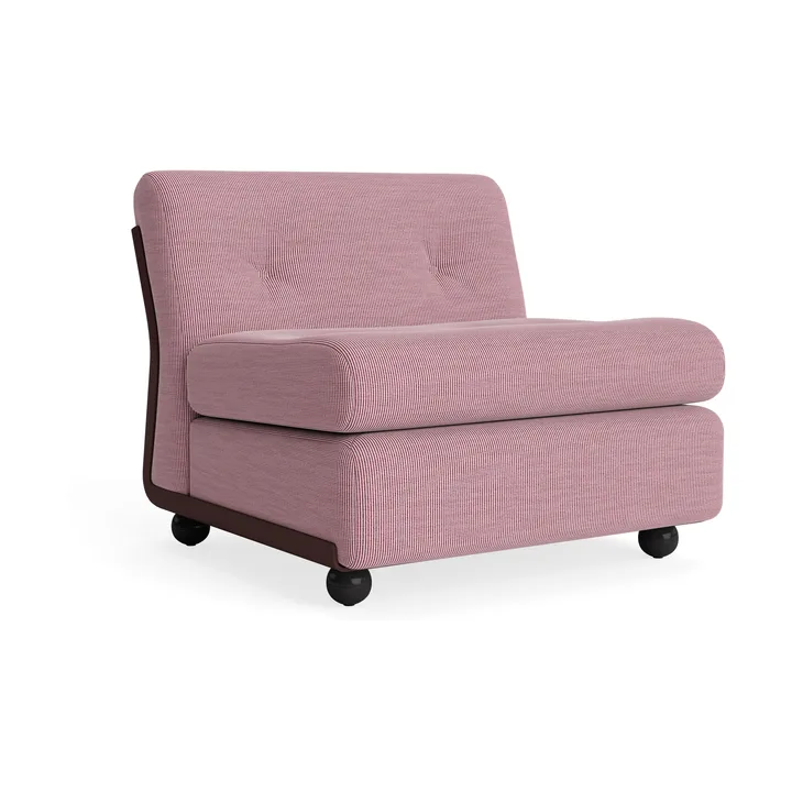 Amanta sofamodul - Burgundy red-yuma 1851, 1-sæde/lænestol - HAY