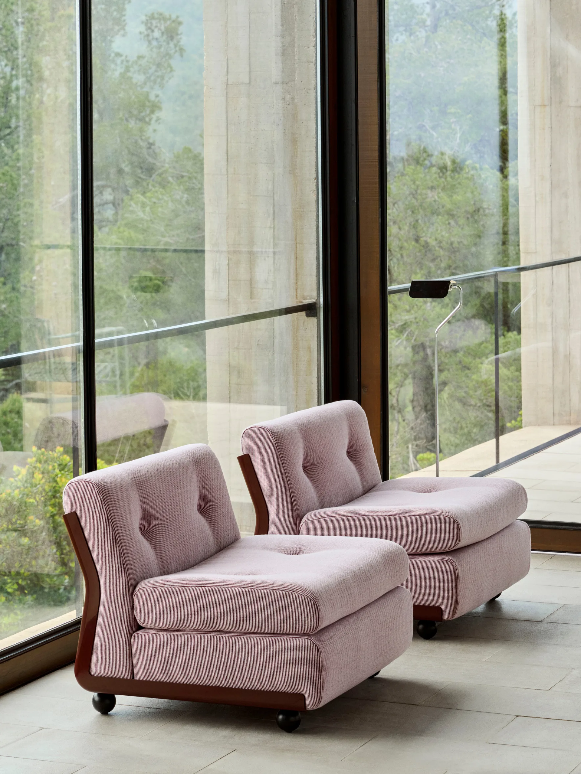 Amanta sofamodul, Burgundy red-yuma 1851, 1-sæde/lænestol HAY