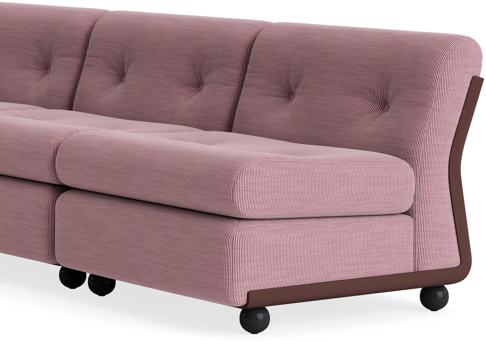 Amanta sofamodul, Burgundy red-yuma 1851, 3-personers  HAY