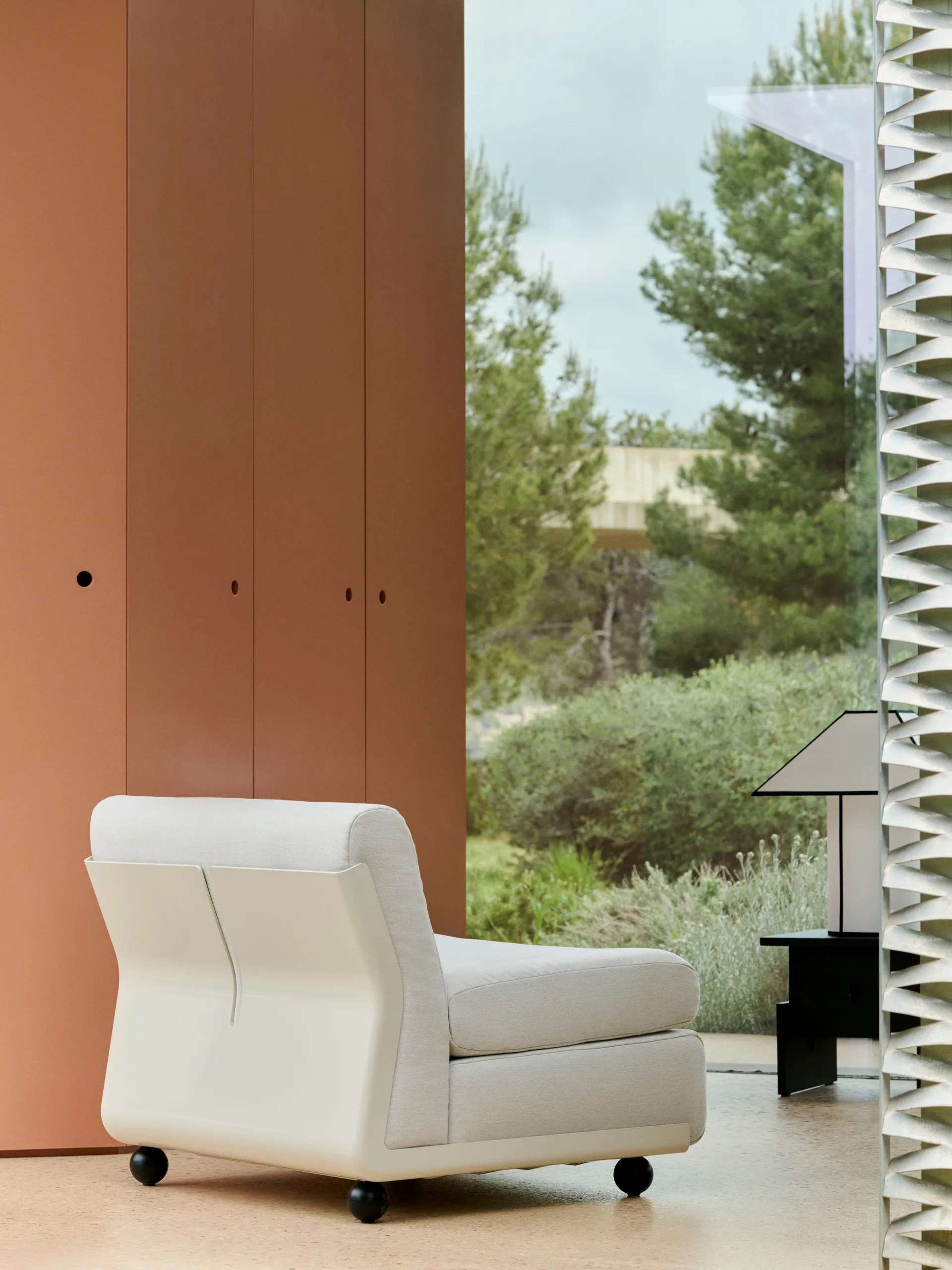 Amanta sofamodul, Cream beige-story 102, 1-sæde/lænestol HAY