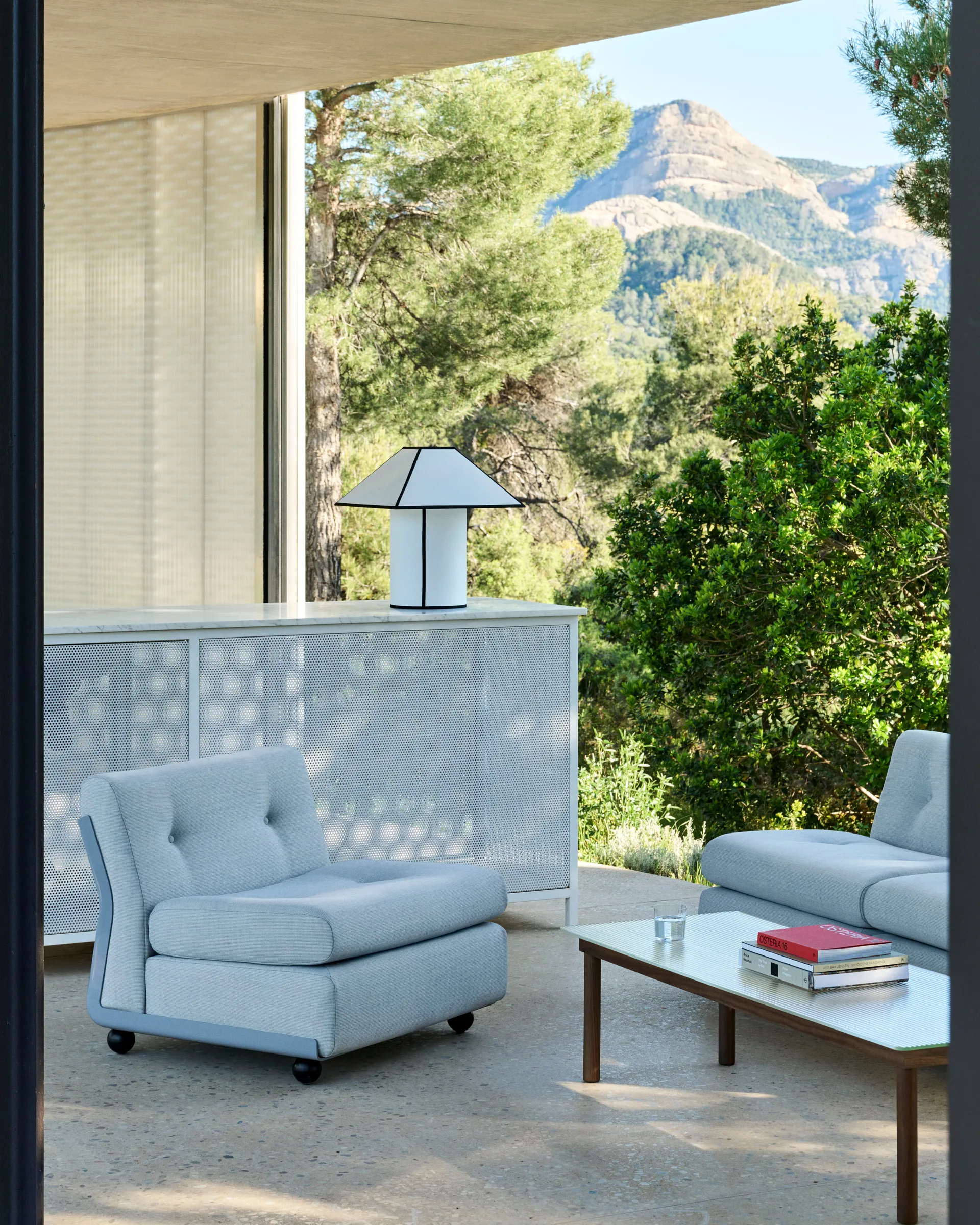 Amanta sofamodul, Frost blue-naveli 723, 1-sæde/lænestol HAY