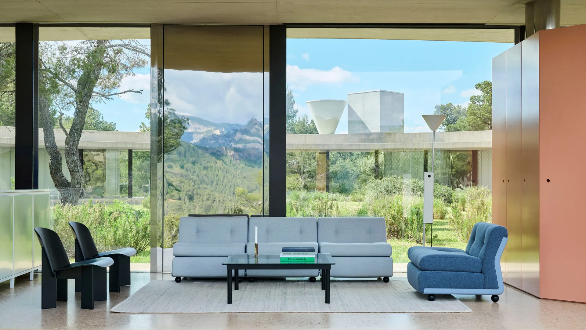 Amanta sofamodul, Frost blue-turf blue, 1-sæde/lænestol HAY