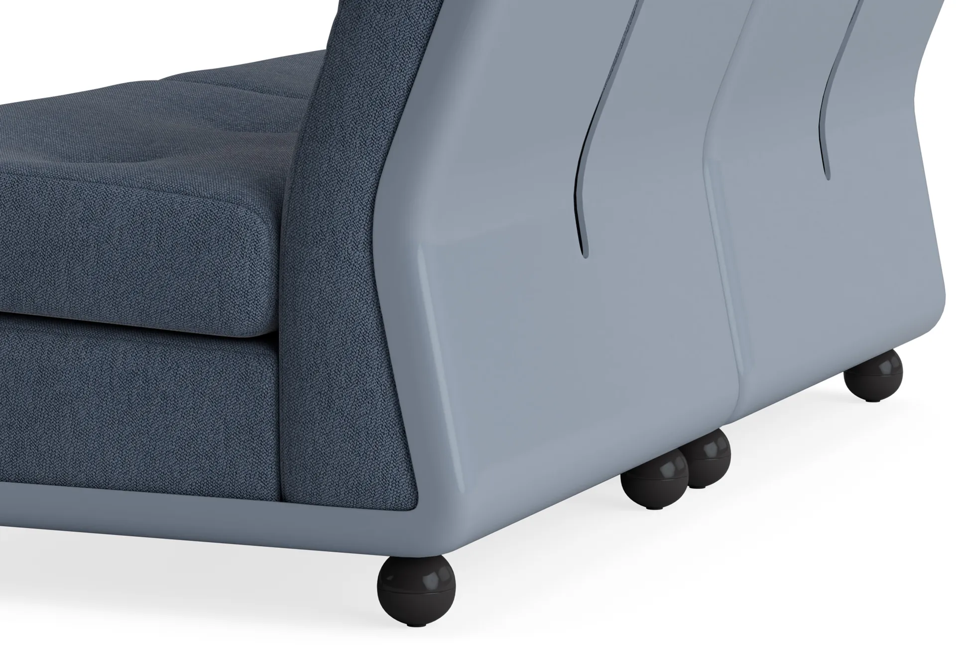 Amanta sofamodul, Frost blue-turf blue, 2-personers HAY