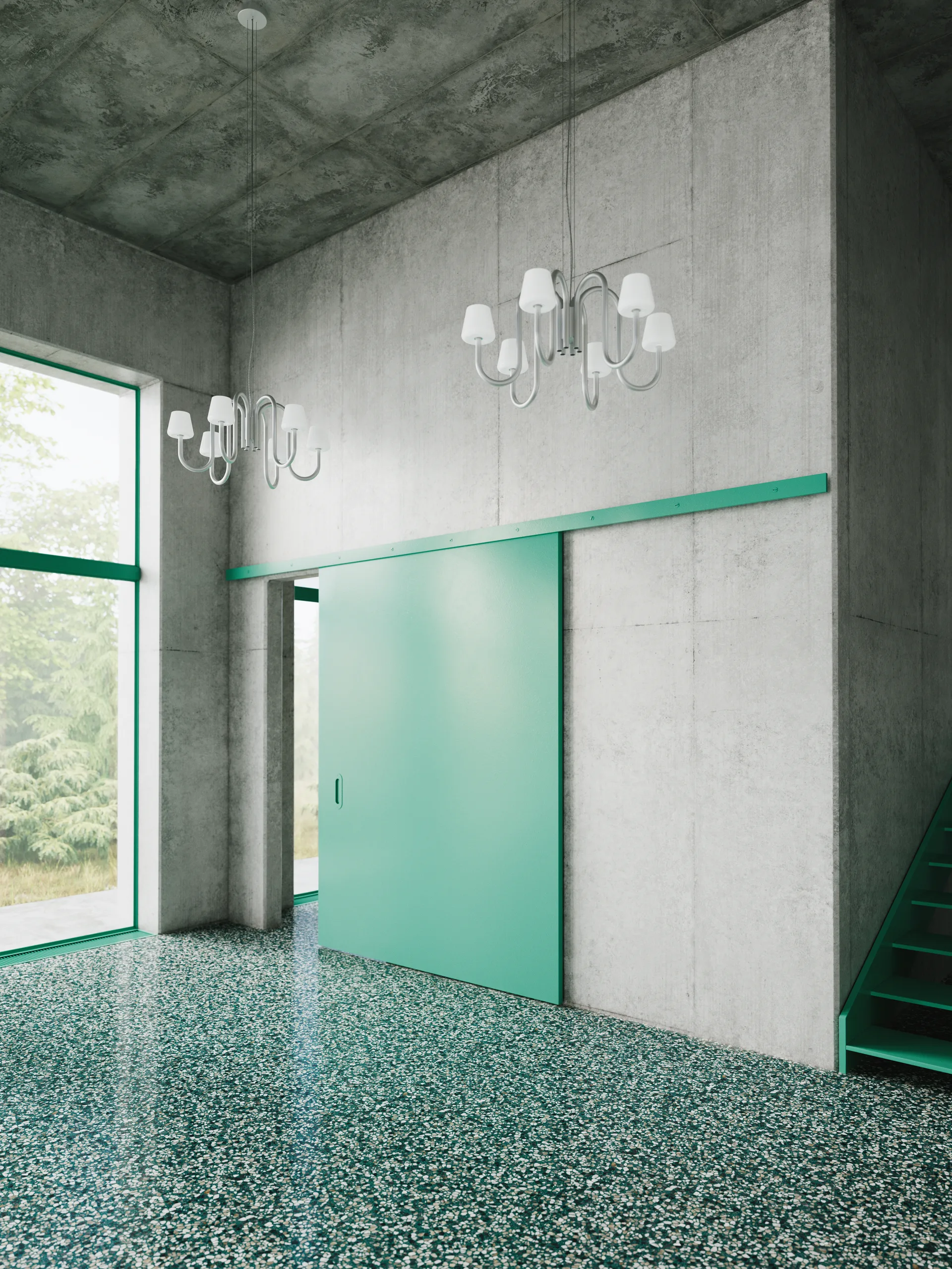 Apollo 745 lysekrone, White opal HAY