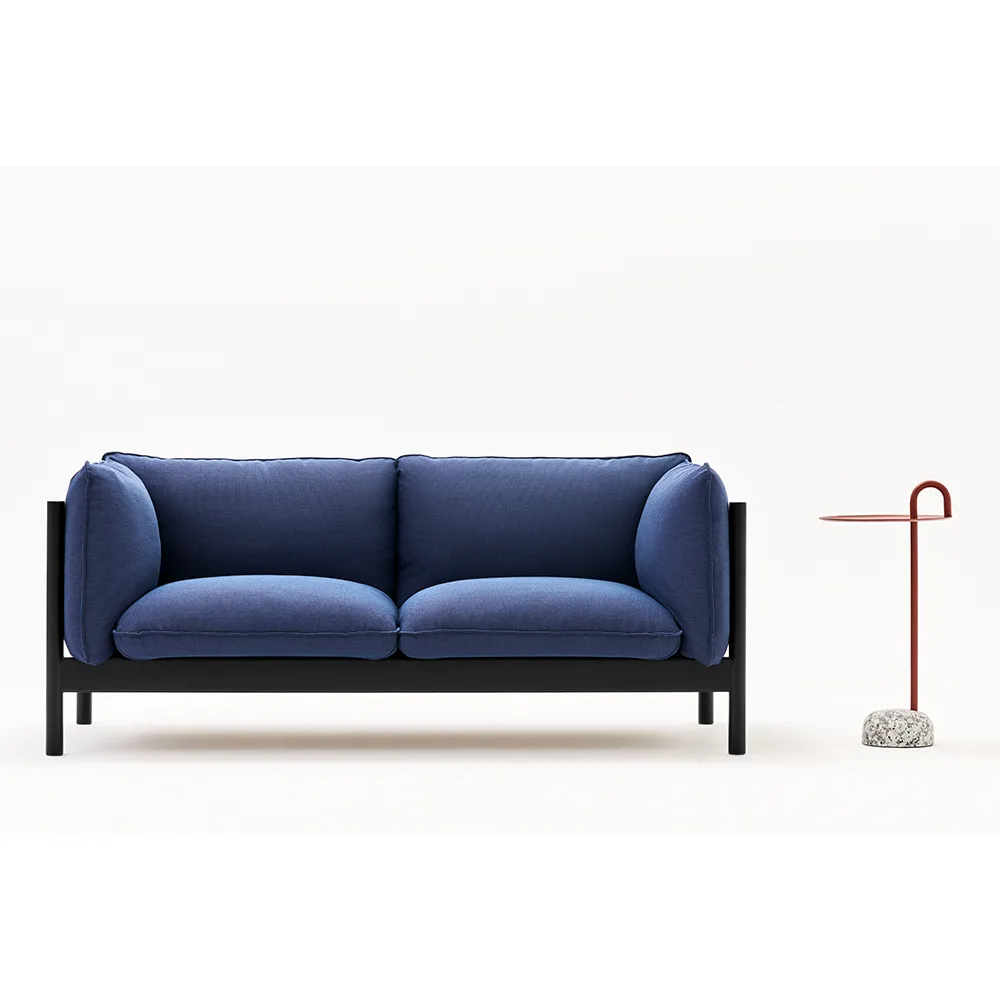 Arbour ECO 2-personers sofa, Dark blue-voksolieret valnød HAY