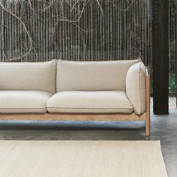Arbour ECO 2-personers sofa - Re-wool 648 multi-vinrød bøg - HAY