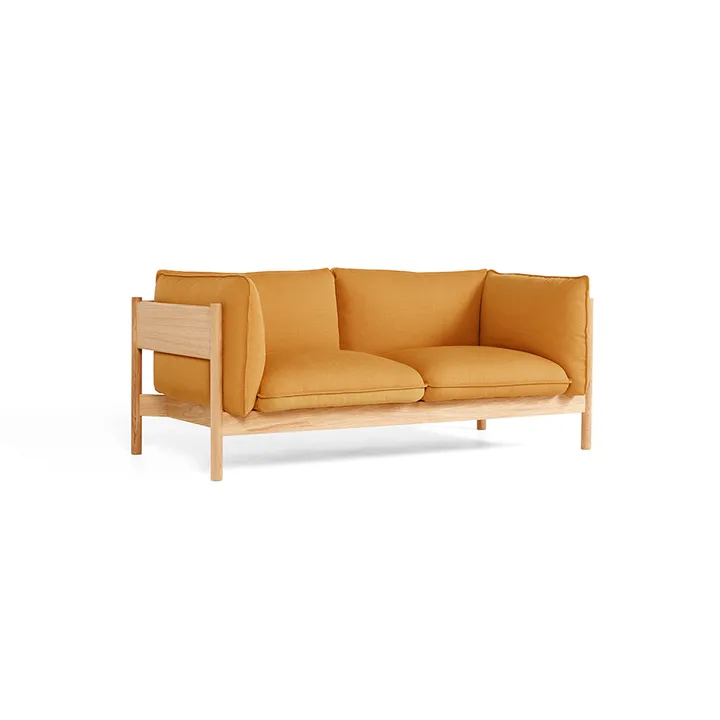 Arbour ECO 2-personers sofa - Stof vidar 472 mustard-voksolieret egestel - HAY