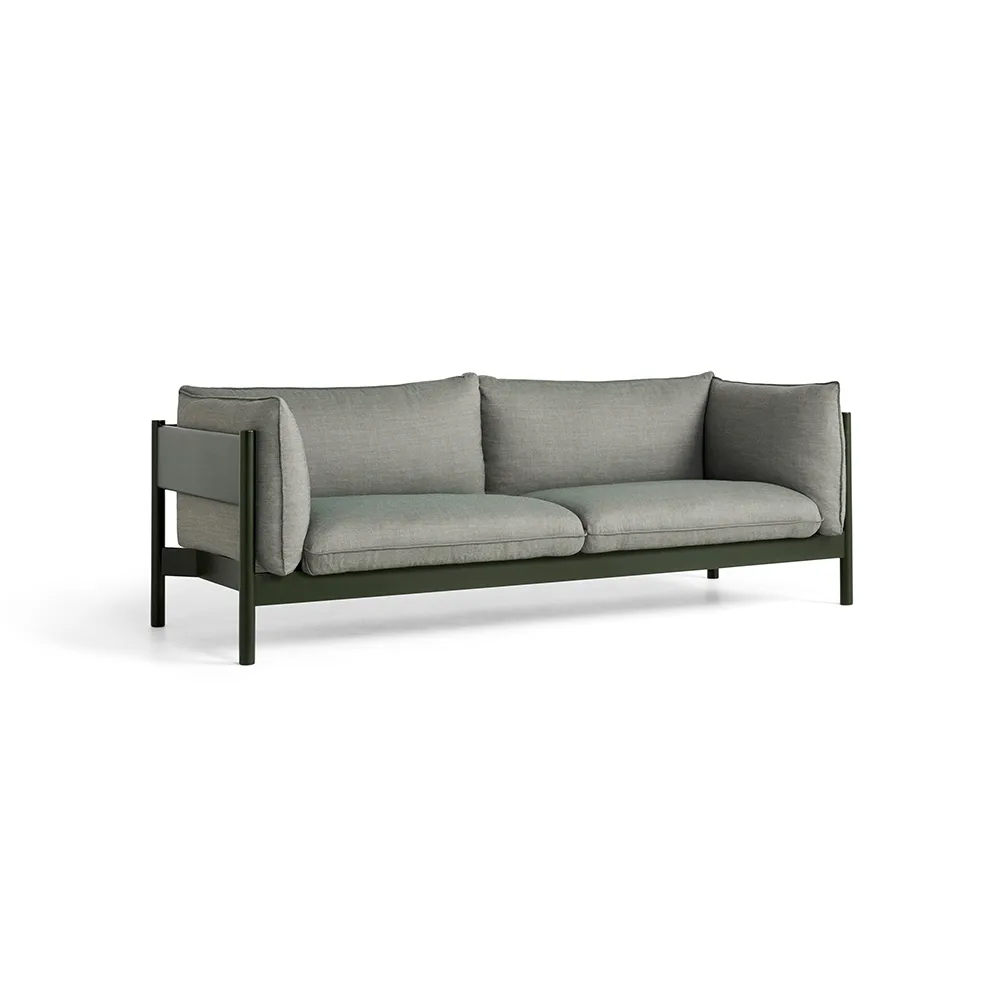 Arbour ECO 3-personers sofa, Green-flaskgrøn bøg HAY