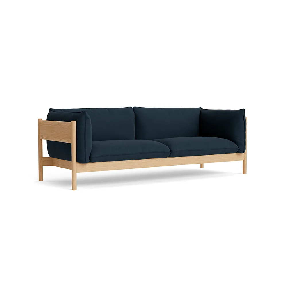 Arbour ECO 3-personers sofa, Steelcut Trio 796-voksolieret eg HAY