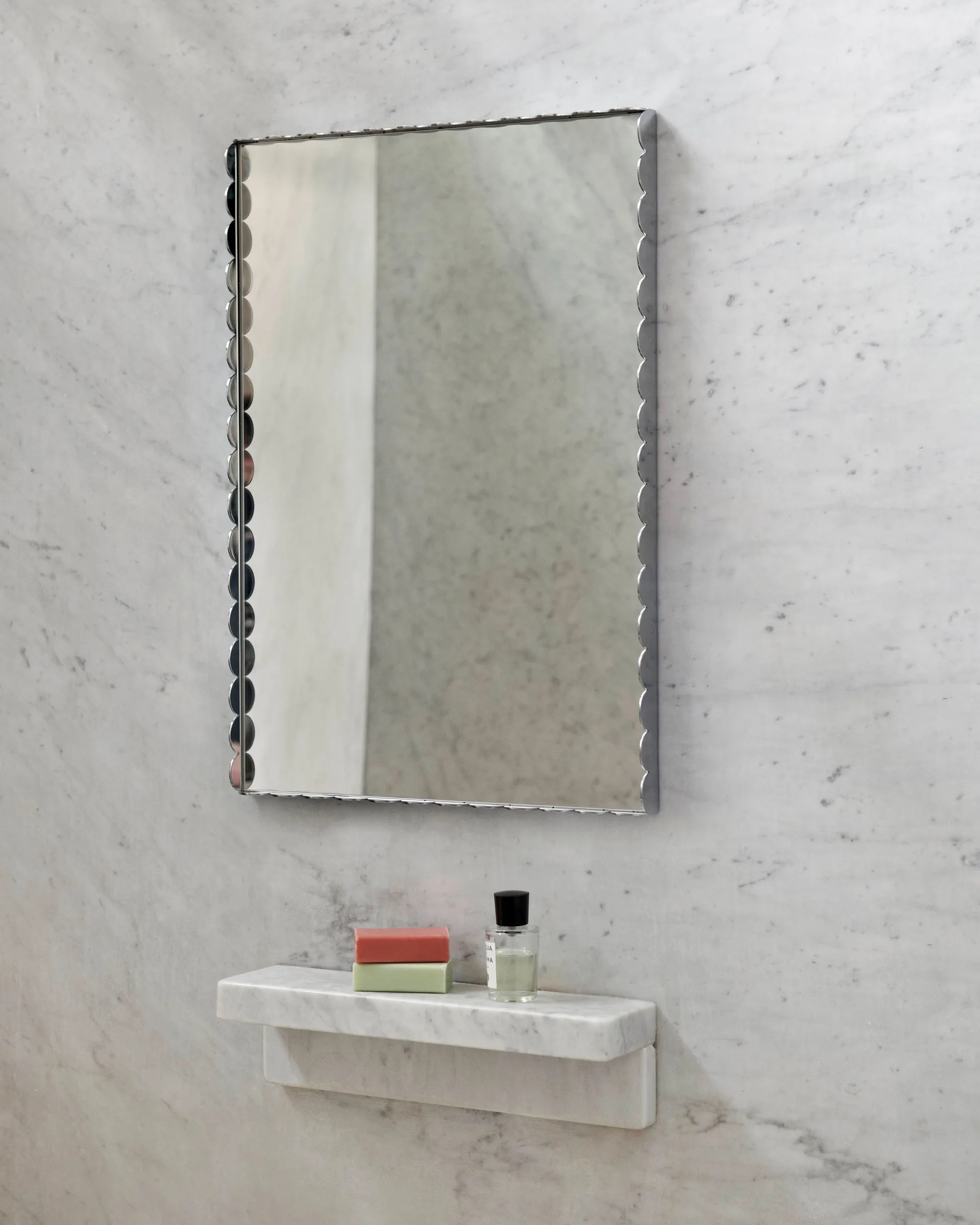 Arcs Mirror Rectangle S spejl 43,5x61,5 cm, Rustfrit stål HAY