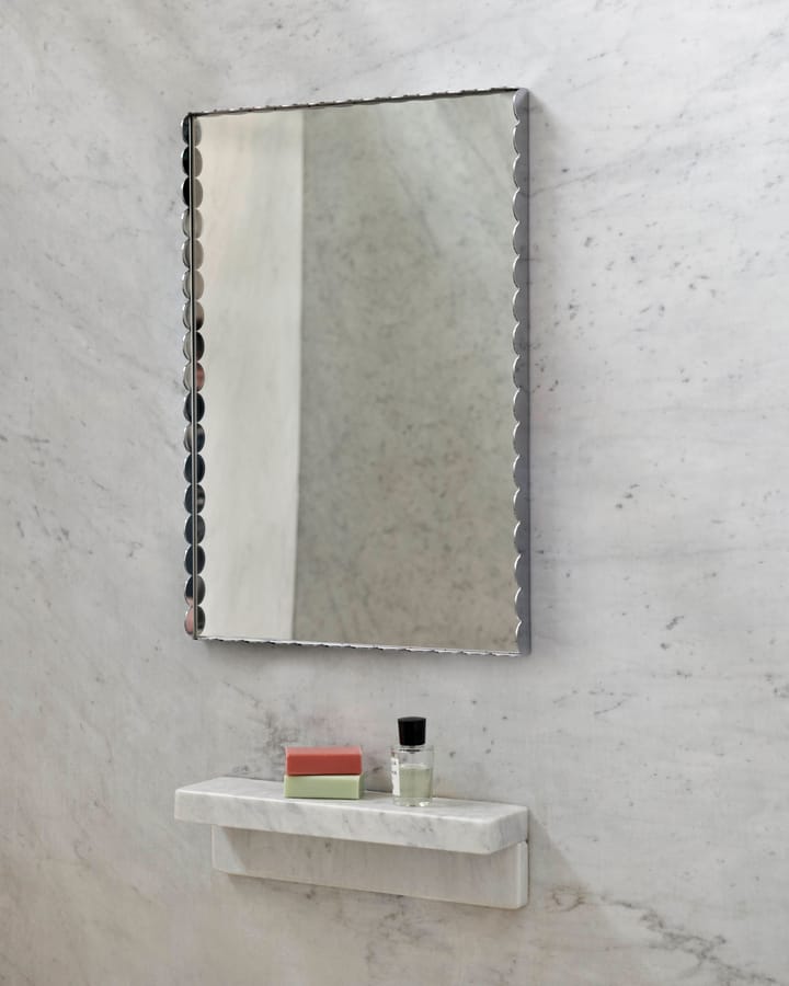 Arcs Mirror Rectangle S spejl 43,5x61,5 cm, Rustfrit stål HAY