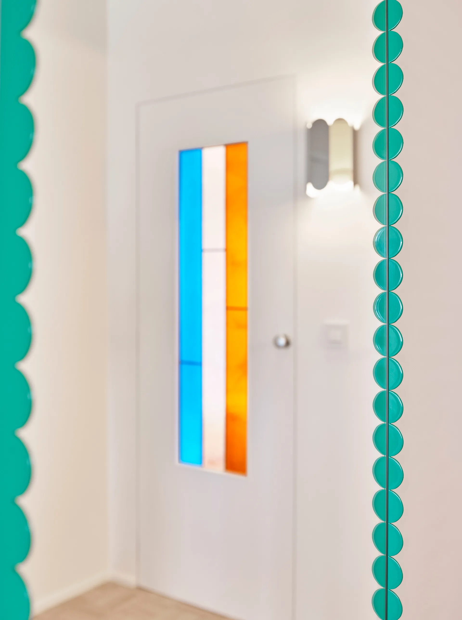 Arcs Mirror Rectangle S spejl 50x133,5 cm, Green HAY