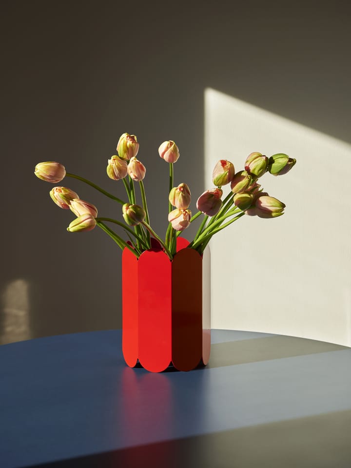 Arcs vase 25 cm, Red HAY