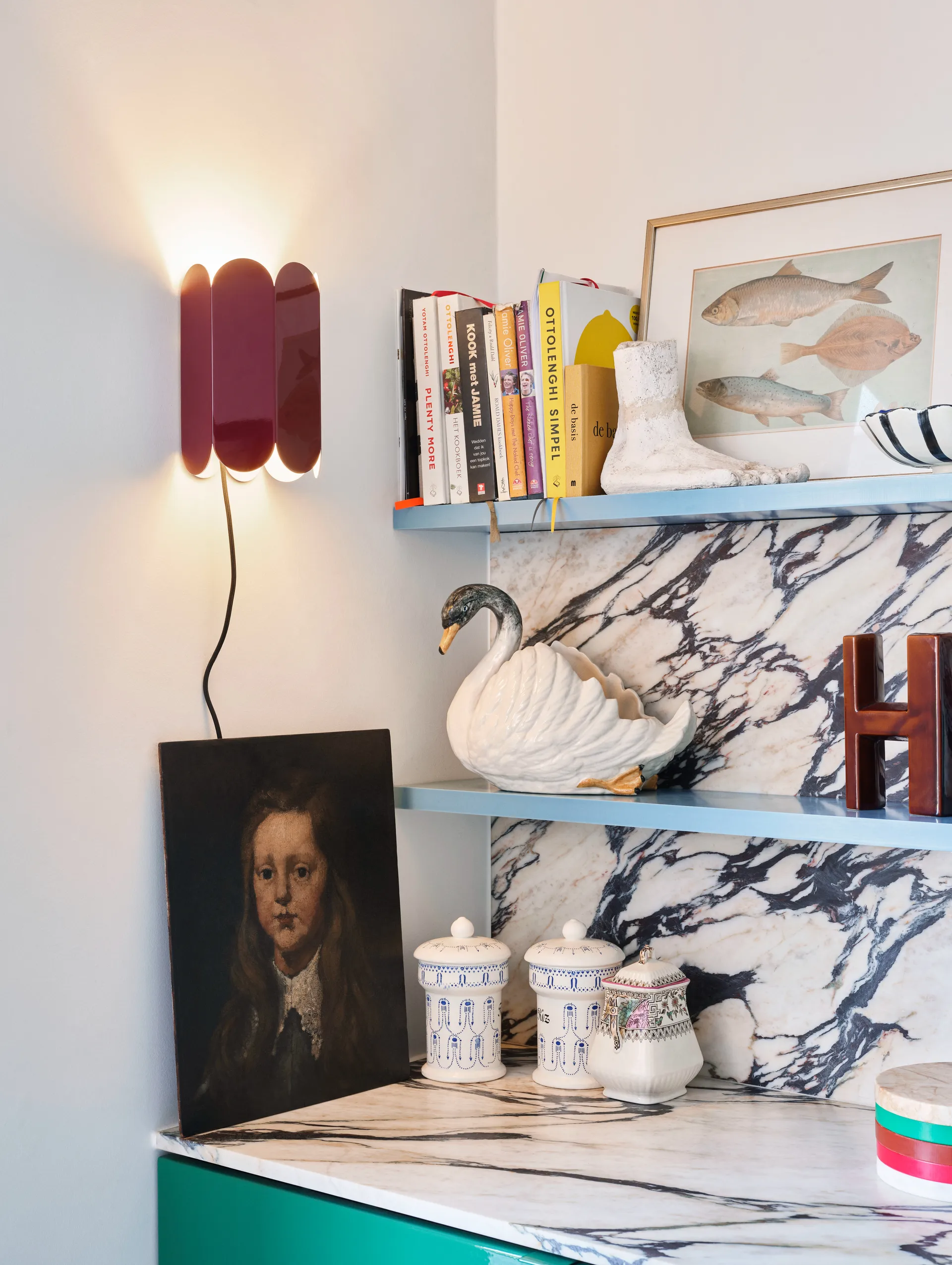 Arcs wall switch væglampe, Auburn red HAY