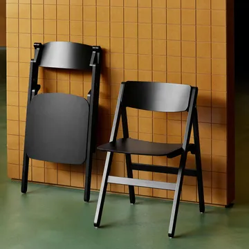 Backflip Chair stol - Anthracite lakeret bøg - HAY
