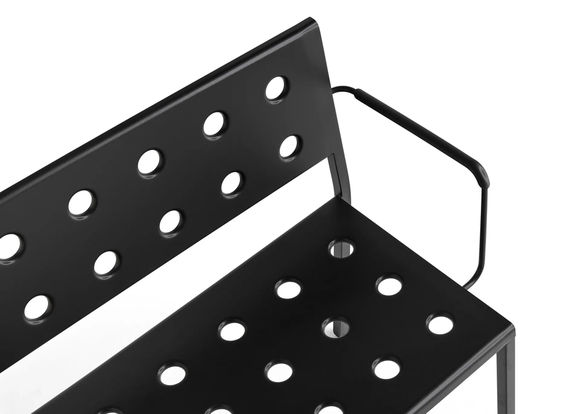 Balcony Dining bænk med armlæn 121x52 cm, Anthracite HAY
