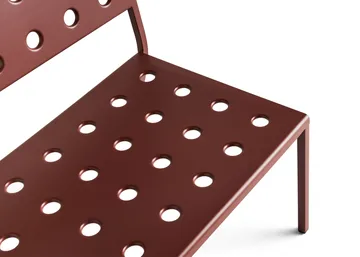 Balcony Lounge bænk 113,5x69 cm - Iron red - HAY
