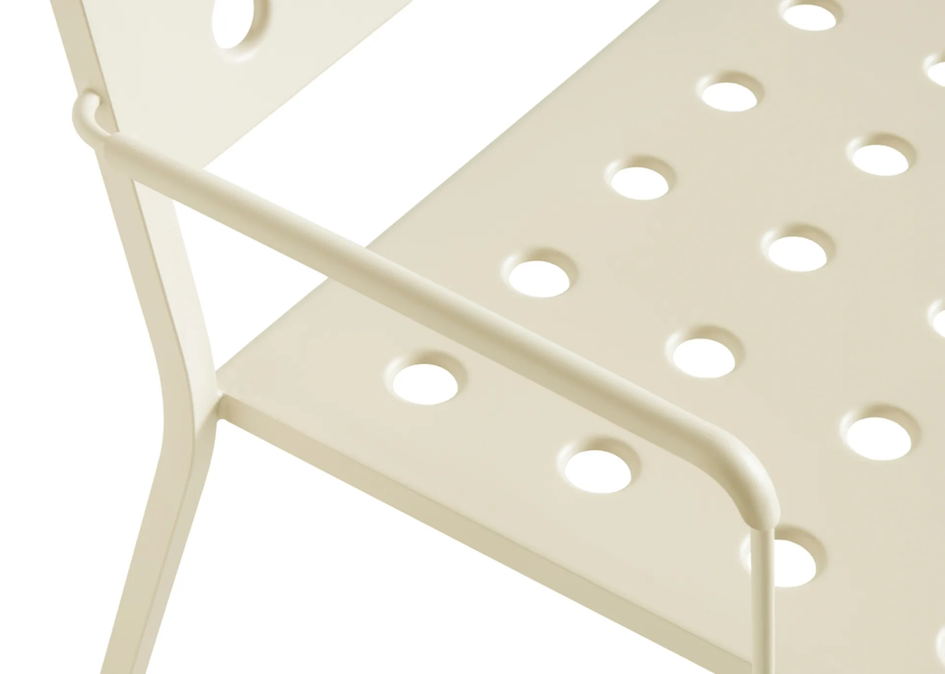 Balcony Lounge bænk med armlæn 121,5x69 cm, Chalk beige HAY