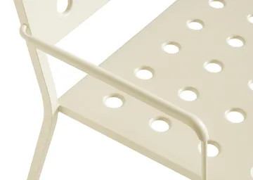 Balcony Lounge bænk med armlæn 121,5x69 cm - Chalk beige - HAY