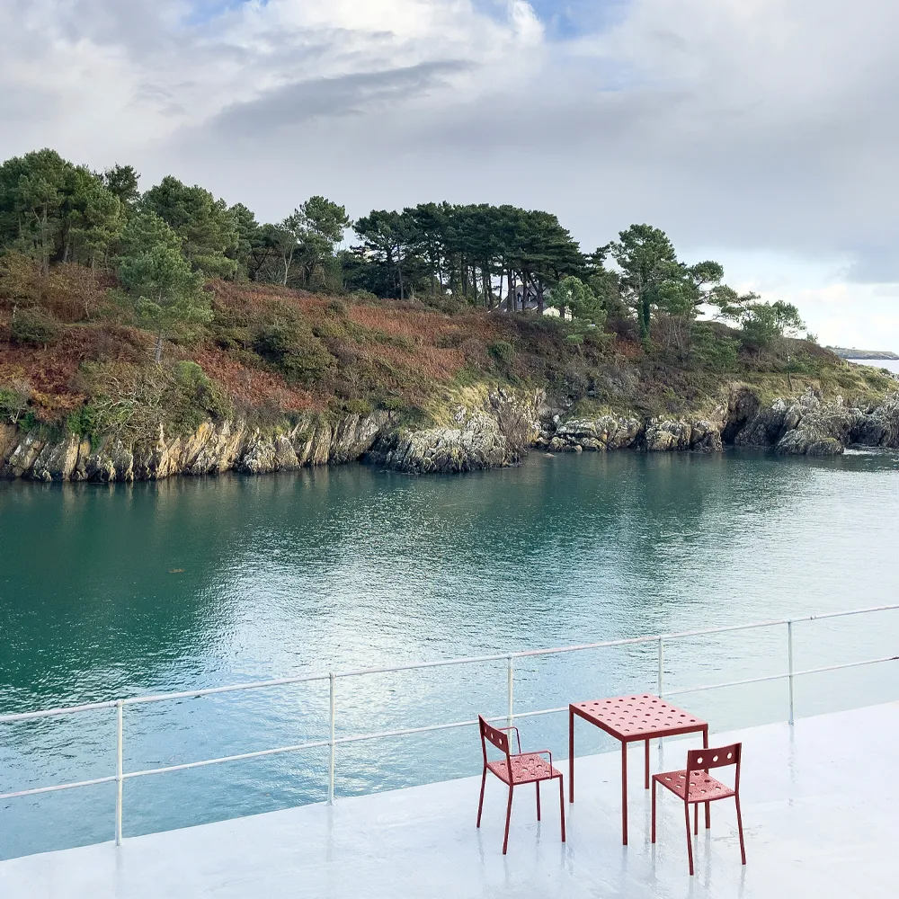 Balcony stol, chalk beige HAY