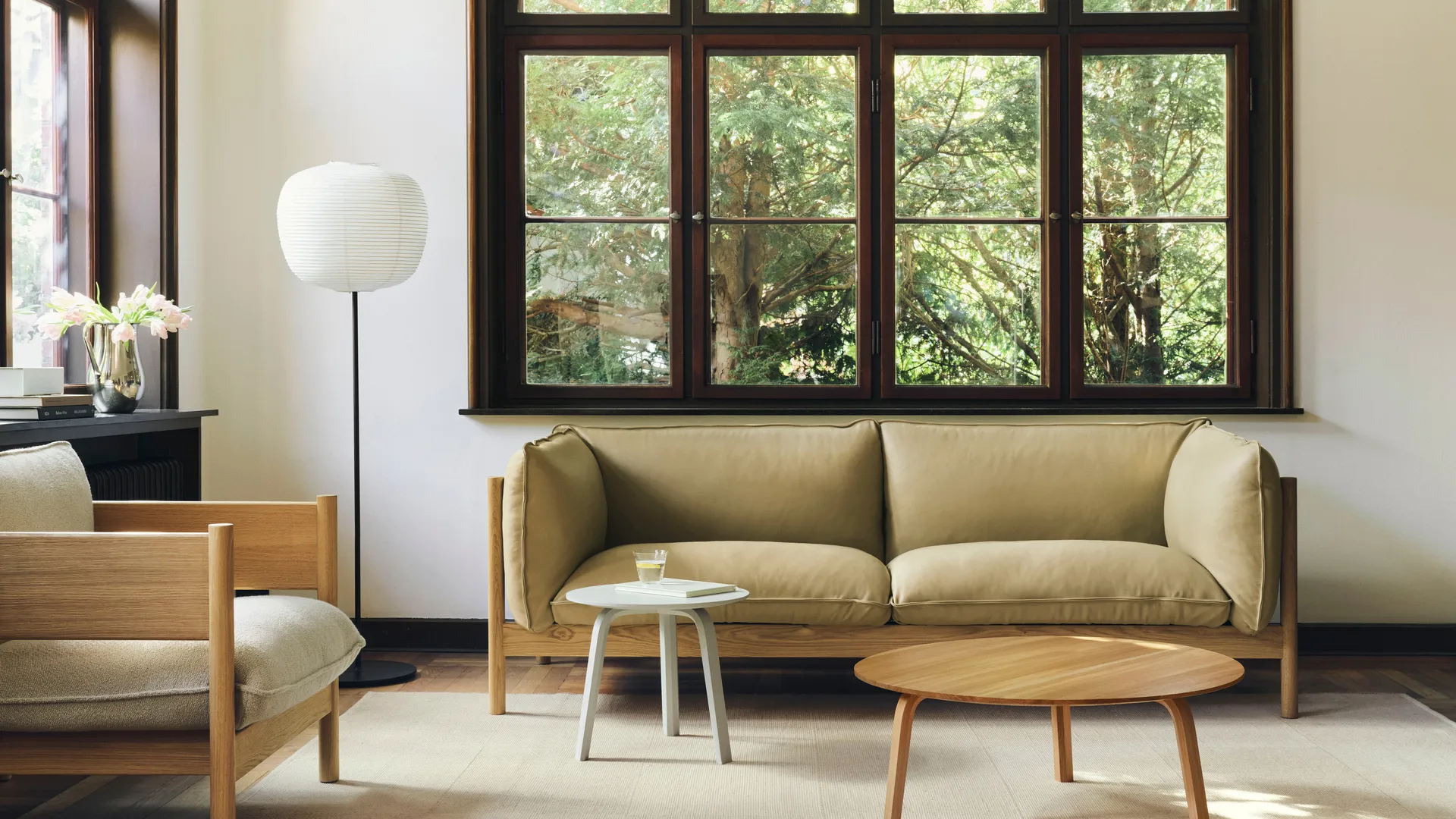 Bella sofabord, Olieret eg, Ø80×32 cm HAY