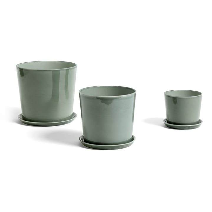 Botanical Family underfad til urtepotte L, Dusty green HAY