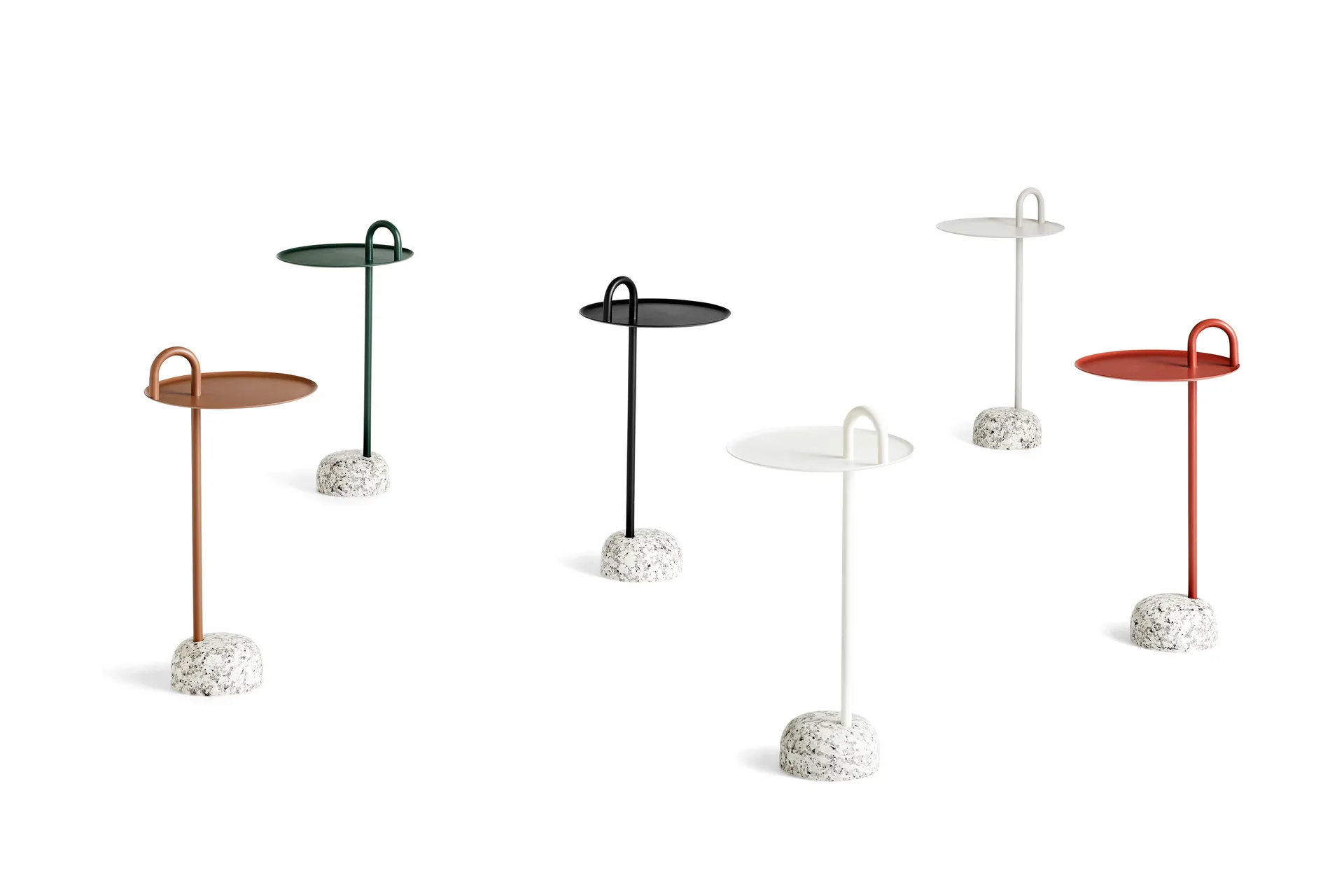 Bowler sidebord, Tile red-granite HAY