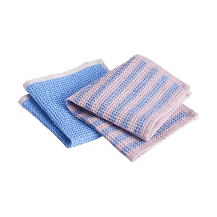Canteen opvaskeklud 31x31 cm 2-pak - Sky blue-pink mix - HAY