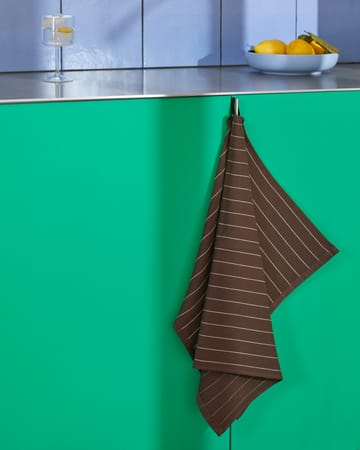 Canteen viskestykke 52x80 cm - Chocolate pinstripe - HAY