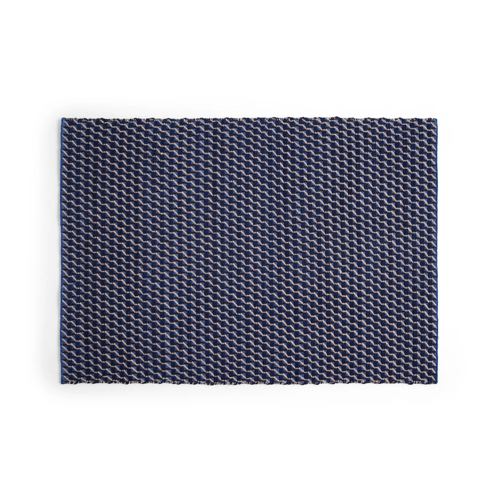 Channel tæppe, Blå/Hvid 170x240 cm HAY