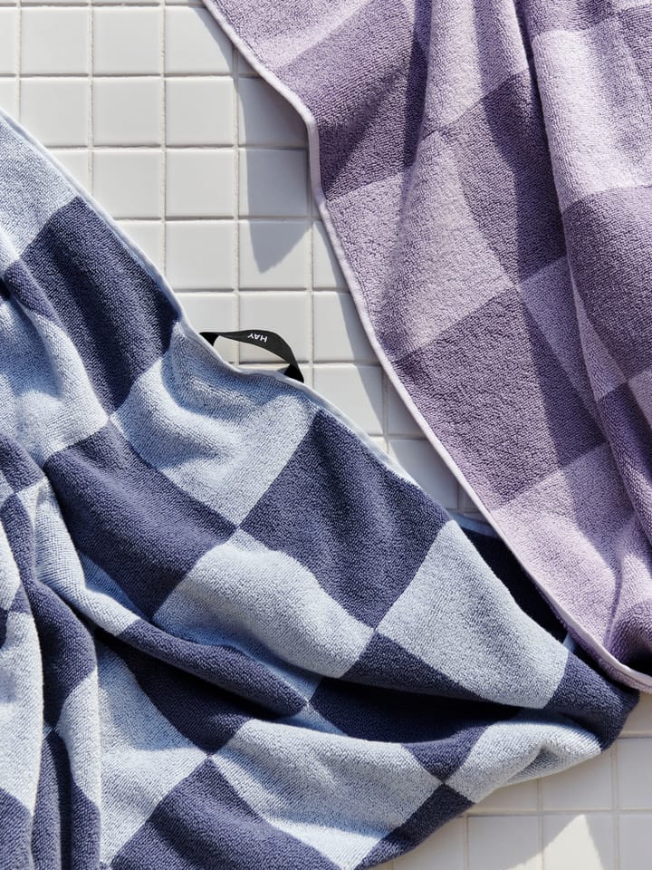 Check badehåndklæde 70x136 cm, Lavender HAY