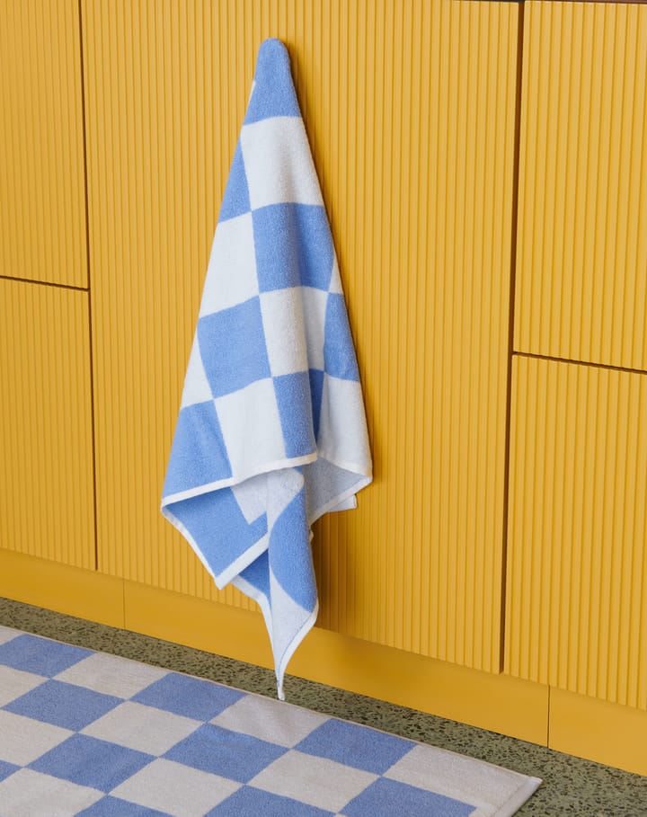 Check badehåndklæde 70x136 cm, Sky blue HAY