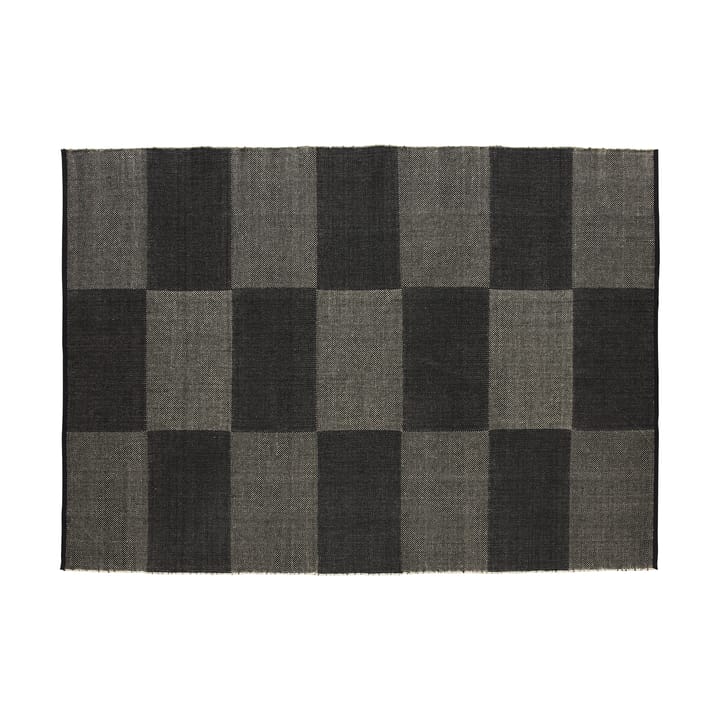 Check tæppe L - Black 170x240 cm - HAY