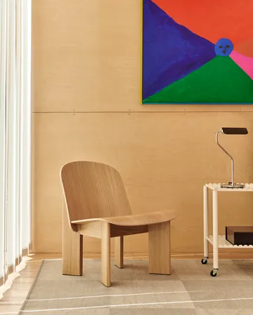 Chisel lounge chair - Lakeret eg - HAY