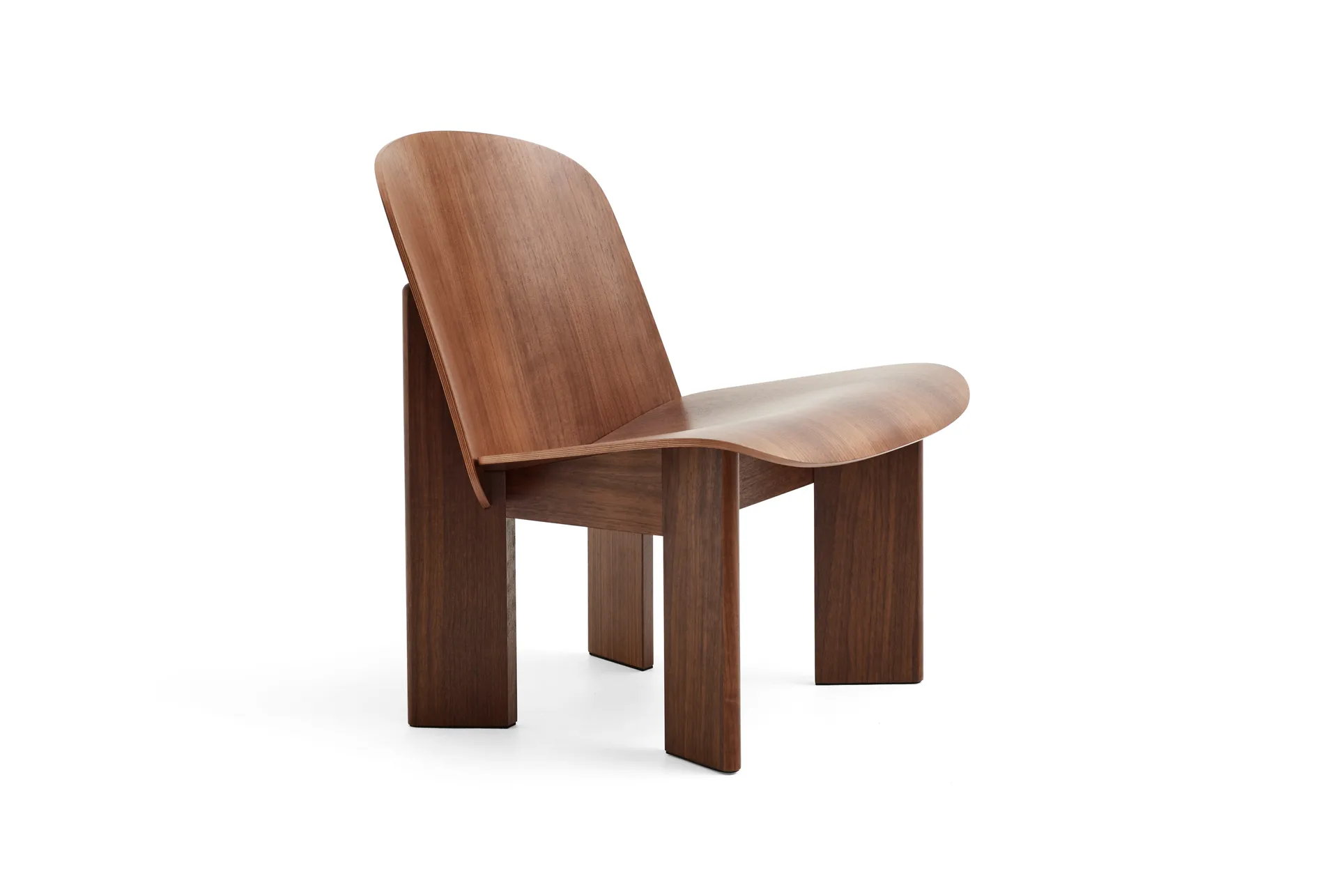 Chisel lounge chair, Lakeret valnød HAY