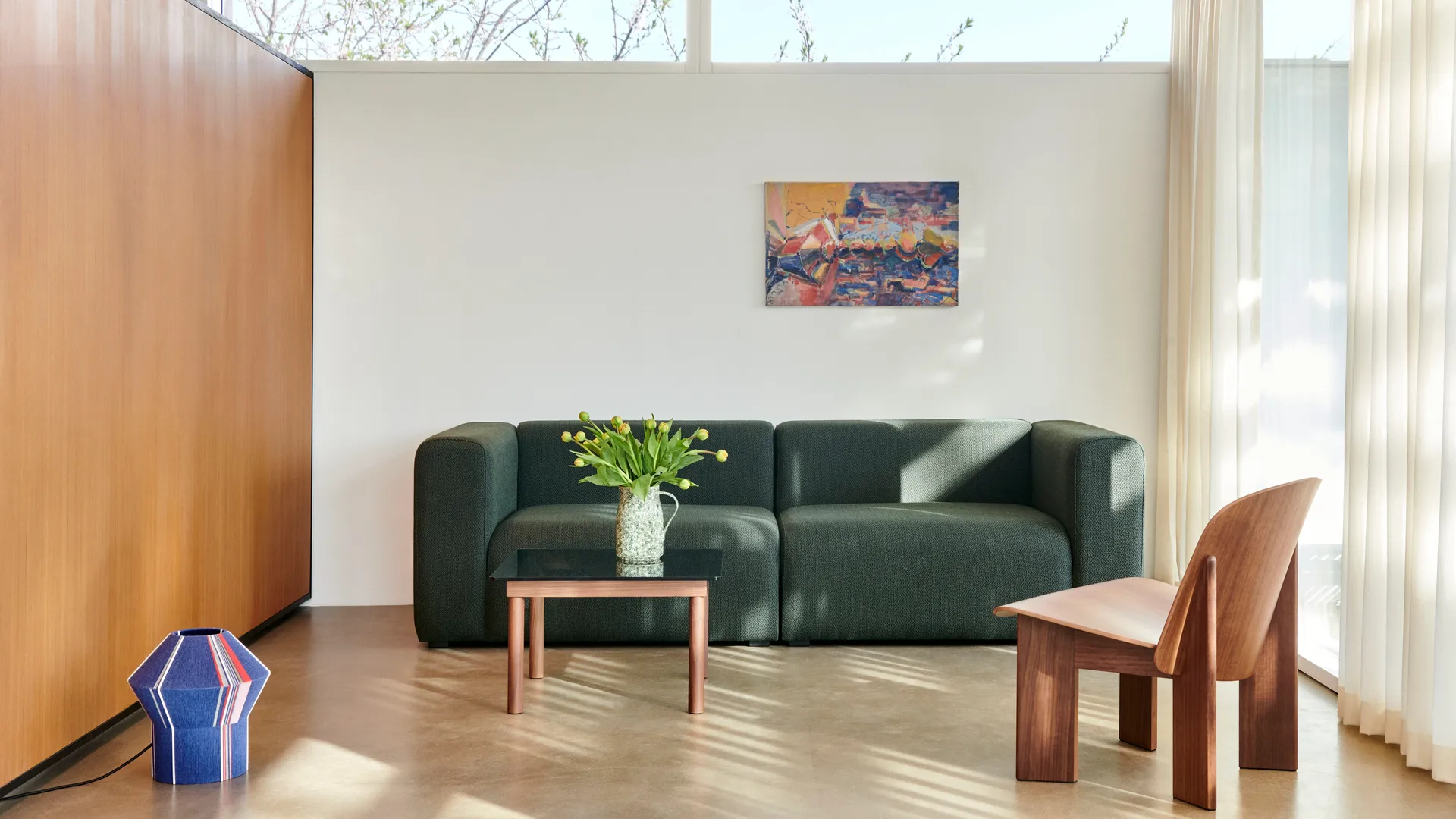 Chisel lounge chair, Lakeret valnød HAY