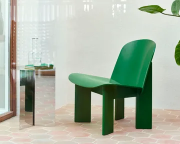 Chisel lounge chair - Lush green lakeret bøg - HAY