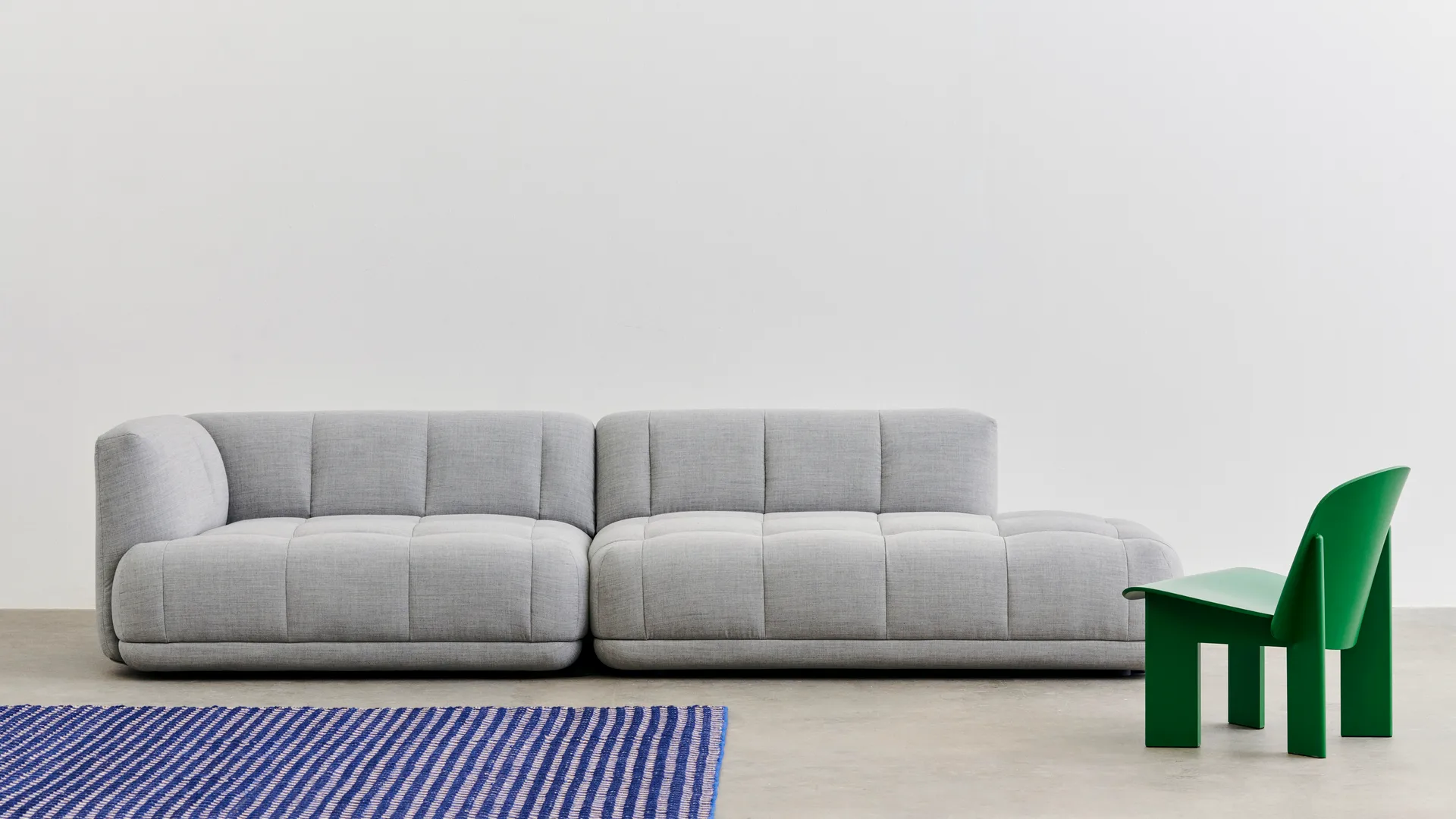 Chisel lounge chair, Lush green lakeret bøg HAY