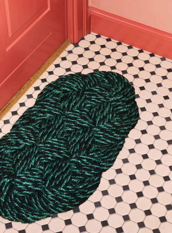 Coco dørmåtte 40x80 cm, Swirl black HAY