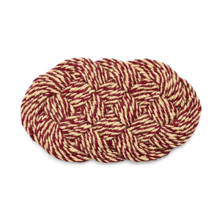 Coco dørmåtte 40x80 cm - Swirl bordeaux-off white - HAY