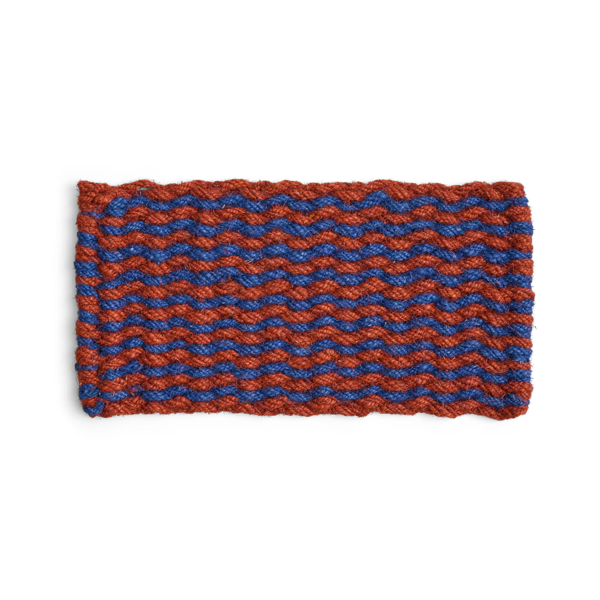 Coco Stripe Wave dørmåtte, Brown-navy HAY