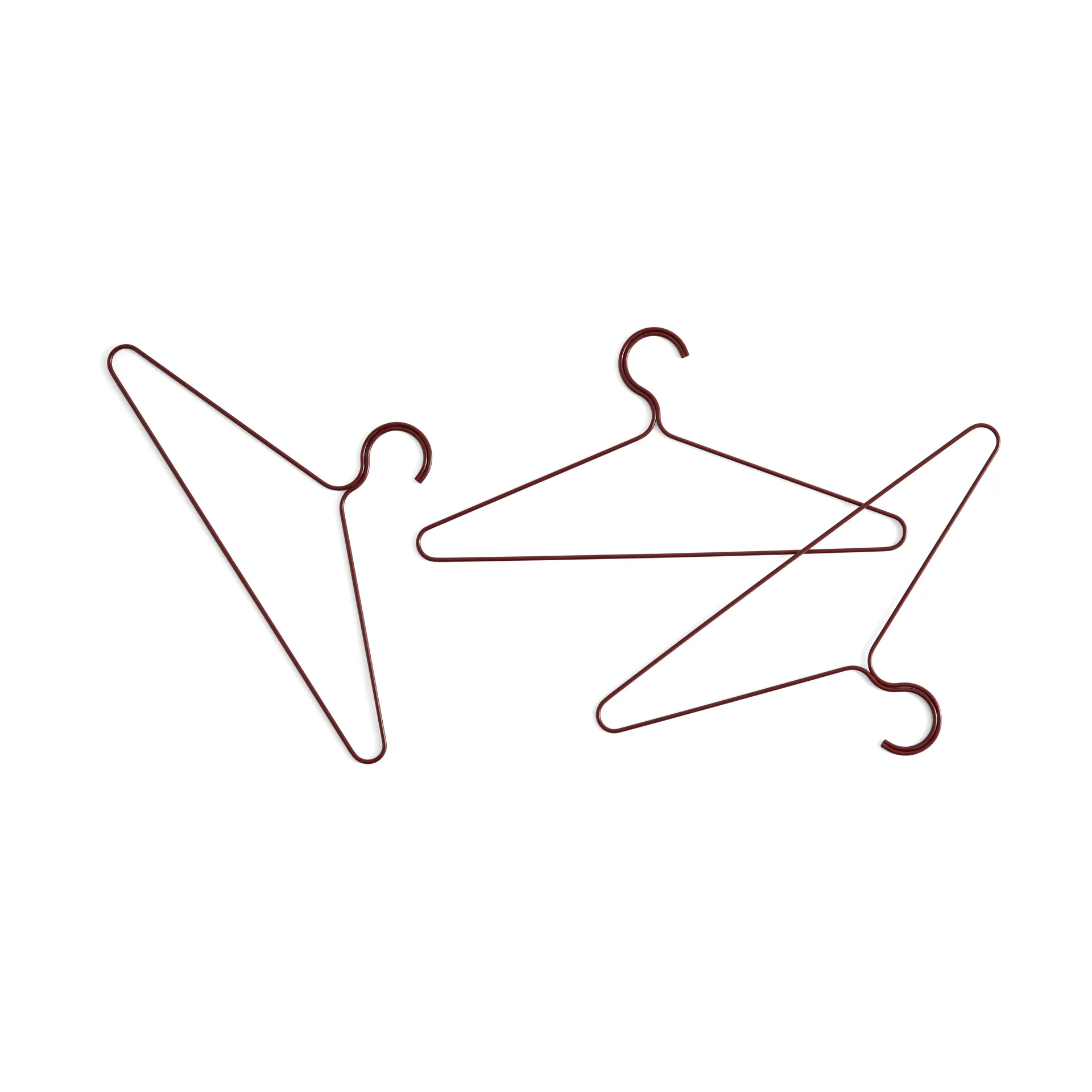 Colour bøjle 3-pak, Maroon red HAY