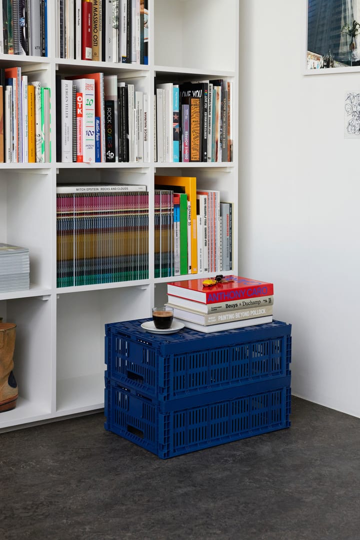 Colour Crate L 34,5x53 cm, Dark blue HAY