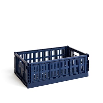 Colour Crate L 34,5x53 cm - Dark blue - HAY