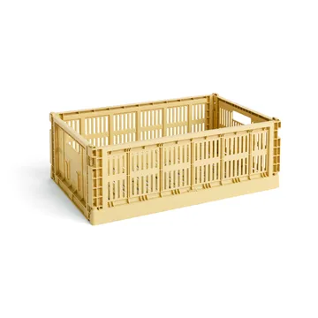 Colour Crate L 34,5x53 cm - Golden yellow - HAY