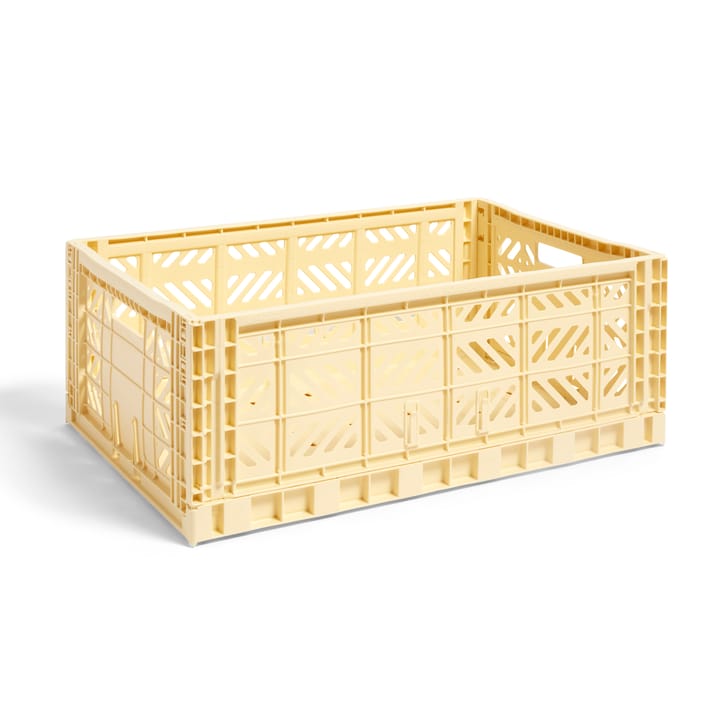Colour Crate L 40x60 cm - Light yellow - HAY