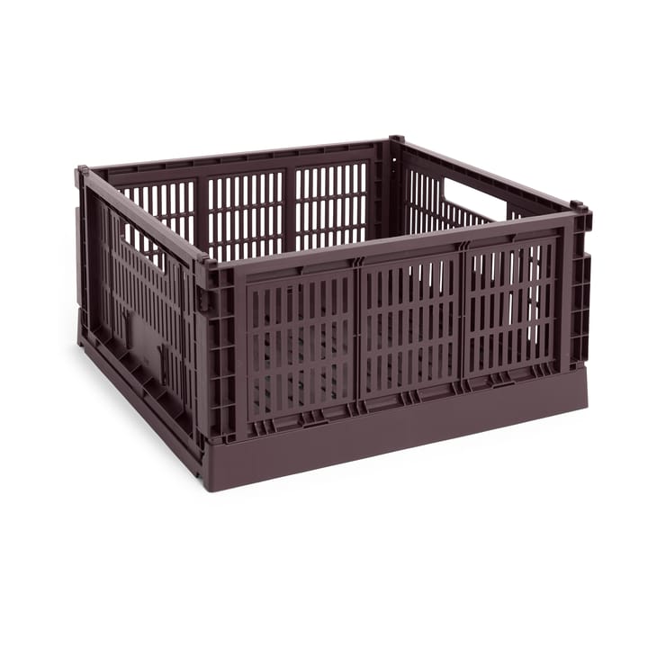Colour Crate L Square 42x42 cm - Bordeaux - HAY